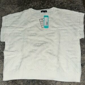 Sabina SS Southwest Sweater Tee